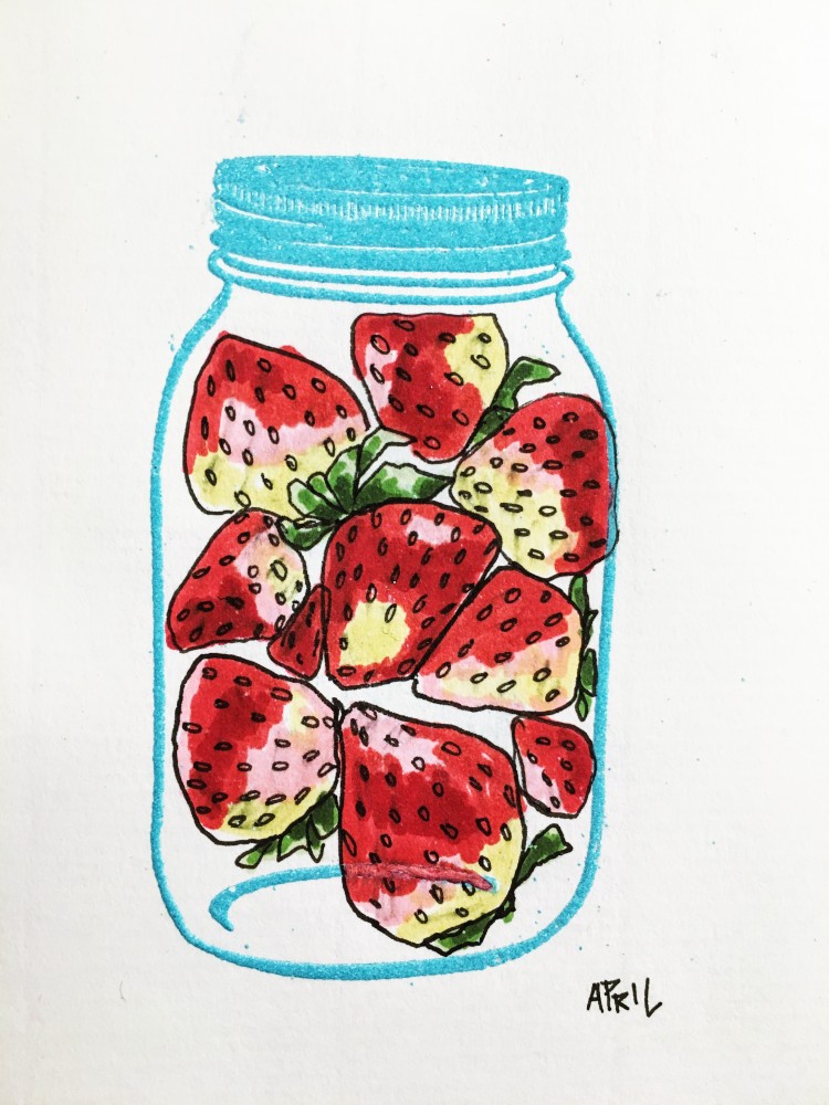 Day 2 Strawberries in a Jar